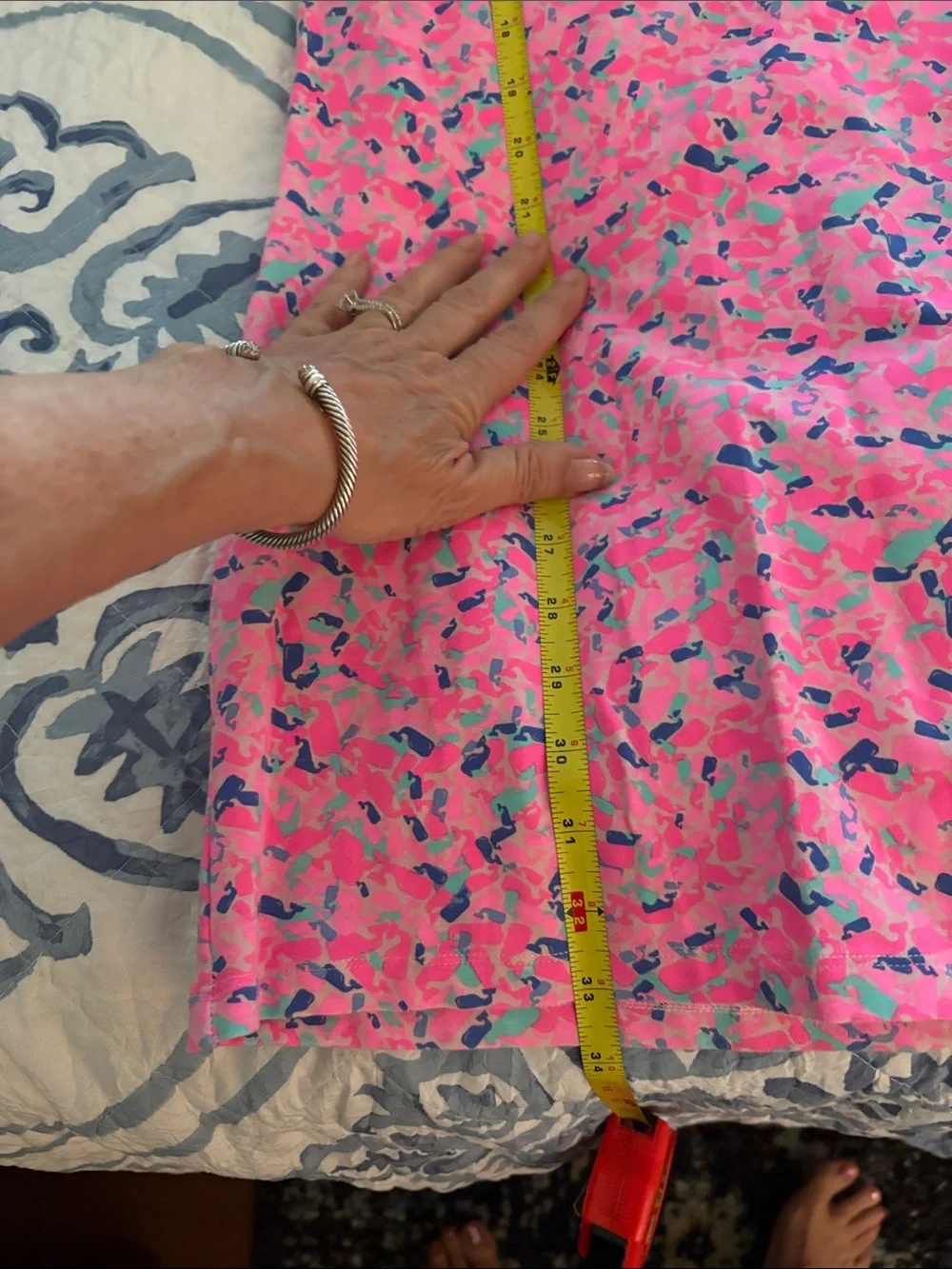 Vineyard Vines girls hot pink Whale Print Dress size XL